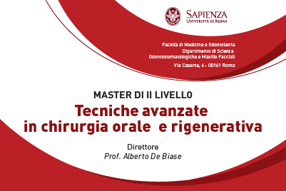 Master di II livello in tecniche avanzate in chirurgia orale e rigenerativa – Università Sapienza
